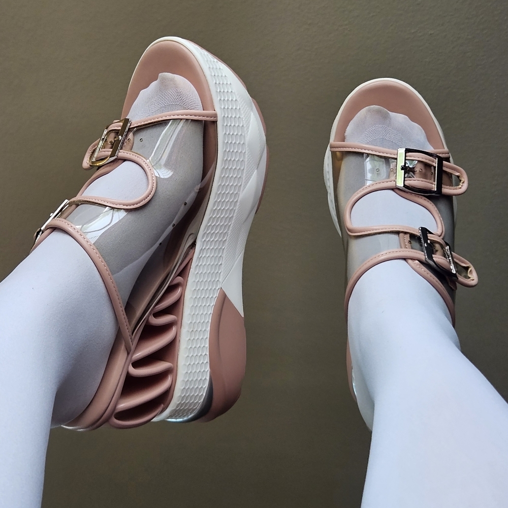 Cape Robbin Roadster Platform Wedge Heel Sneaker Sandals